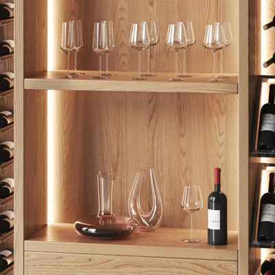 Wine cabinet for a wine library in a restaurant and home — View 3