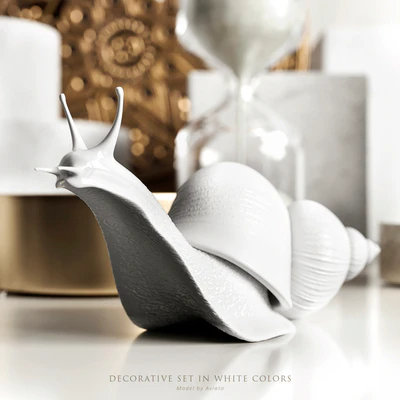 Decorative set in white colors — Ver 2