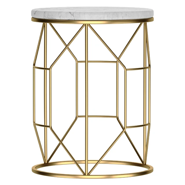 Marble and metal coffee table — Download