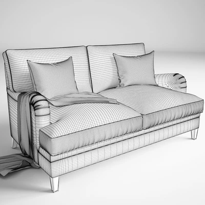 Baker, Churchill Loveseat No. 6121L, Michael S Smith — Ver 2