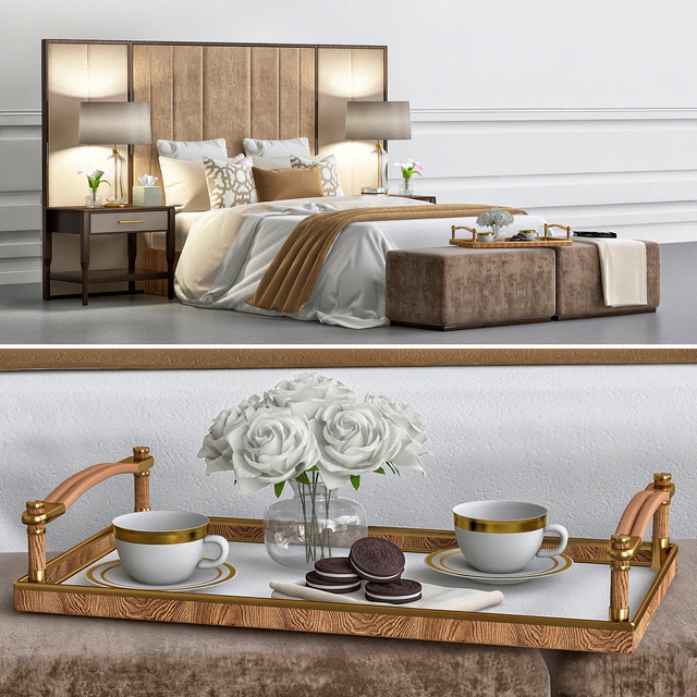 Chair and sofa company luxury bedroom — Скачать