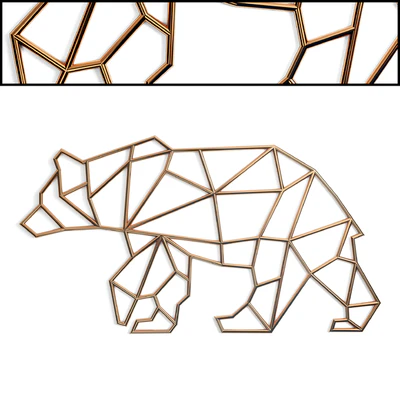 Bear Metal Wall Decor — Вид 1