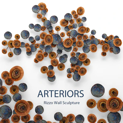 Rizzo Wall Sculpture. Arteriors, настенный декор, диски, панно, металлический — Вид 2