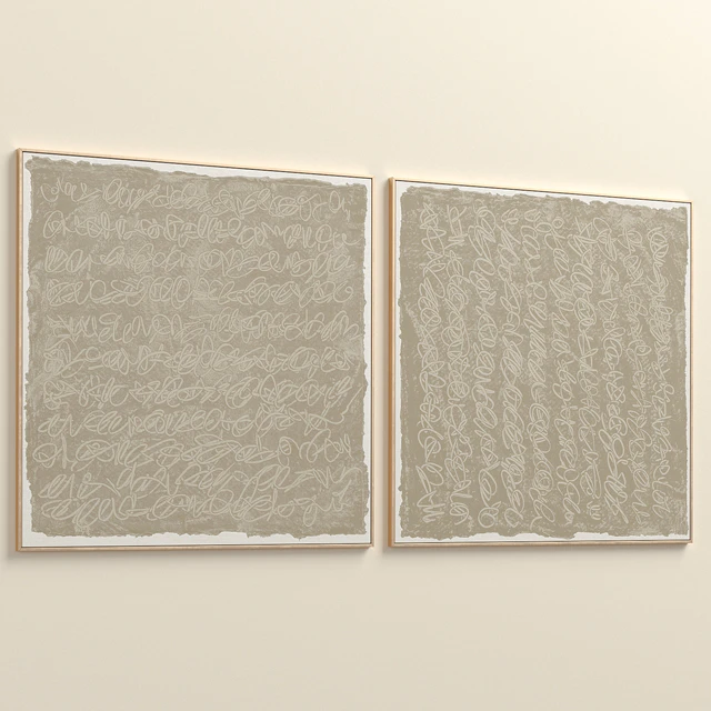 Large Textural Abstract Neutral Wall Art C-401 — Скачать