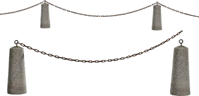 chained bollard with end piece 002 — Descargar