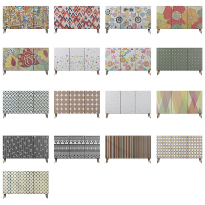 Chest of drawers Berber three doors 21 print — Ver 2