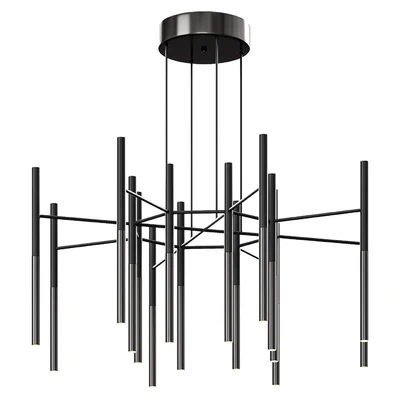 Metal Tubular Chandelier — Ver 2