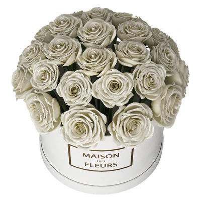 White roses in box — Ver 2