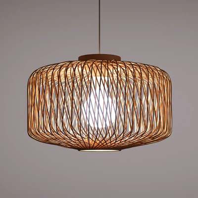 Rattan lamp, non electrified, Yaku — Ver 2