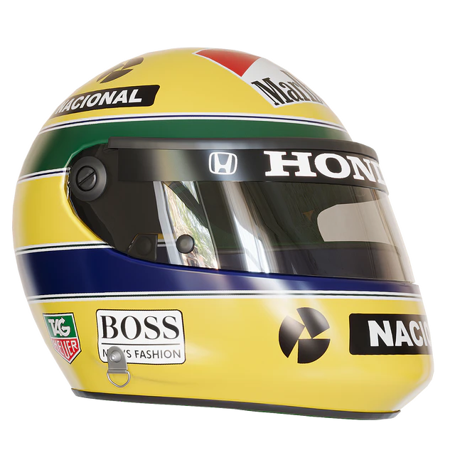 Шлем пилота формулы 1 Айртон Сенна 1988 — Скачать