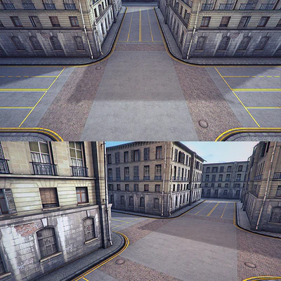 Euro Road set v1 (low poly) HD — Ver 2