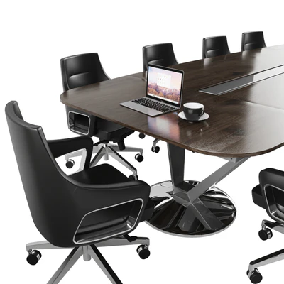 Meeting Table with  Office Chairs and Cabinet — Вид 2