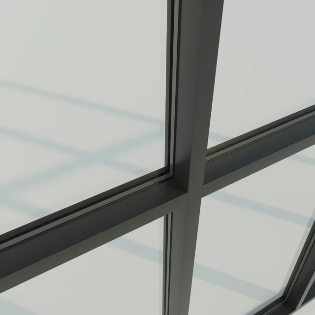 Panoramic glazing. Stained glass window — Descargar