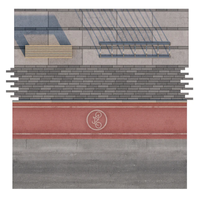 bike path to the sidewalk — Descargar