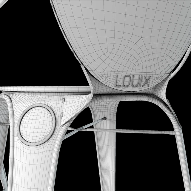 Louix bar stool with spinkoy Louix bar chair with backrest — Descargar