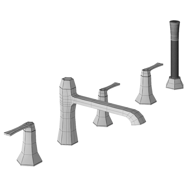 Deck mounted bath mixer Cisal Cherie — Descargar
