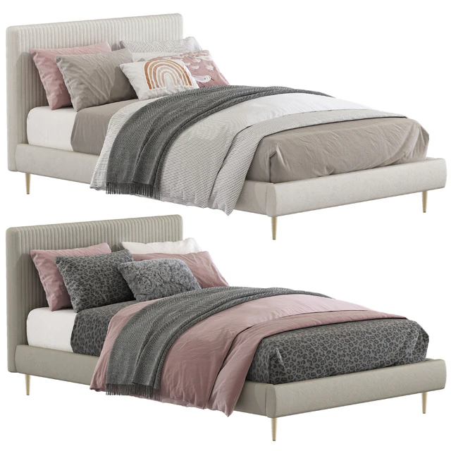 Roar / Rabbit Pleated Upholstered Bed 218 — Descargar