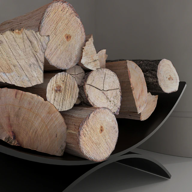 Decorative wall with fireplace set 56 — Descargar