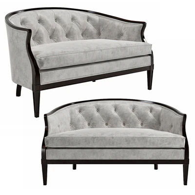 Regency Style Tufted Back Sofa — Вид 1