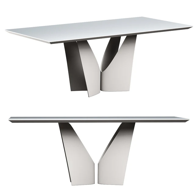 Dining table rectangular gray garda decor — Descargar