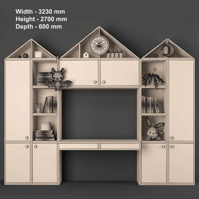Furniture composition for children's room 76 — Descargar