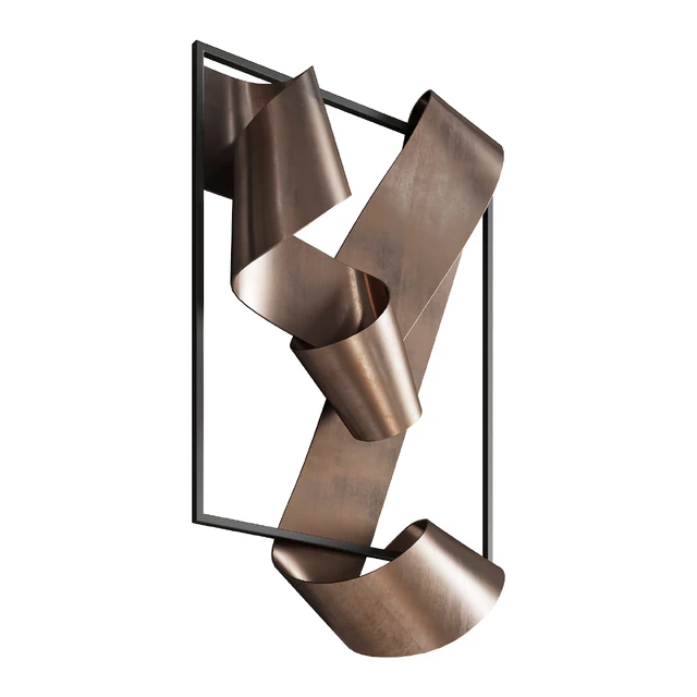 070 Brass Landscape 1908 sculpture by Martha Sturdy — Скачать