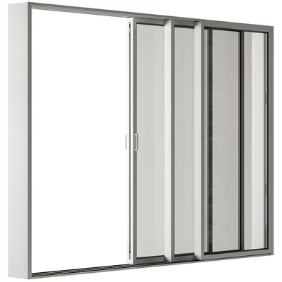 Sliding Metal Window - Windows Set 20 — Ver 2
