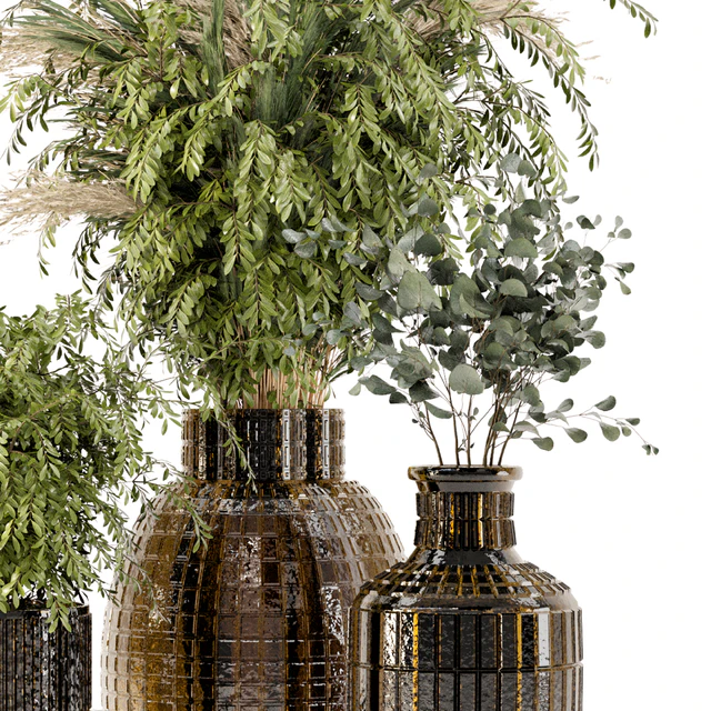 Collection Indoor Plants in Glass Pots - Set 701 — Descargar