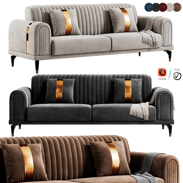 FH 5020 Luxury Italian Sofa — Скачать