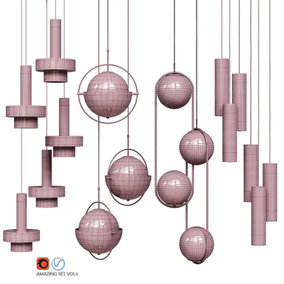 Four Pendant Lights amazing set vol5 — Вид 2