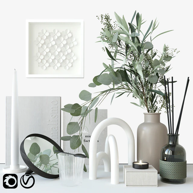 Decorative set with eucalyptus — Descargar
