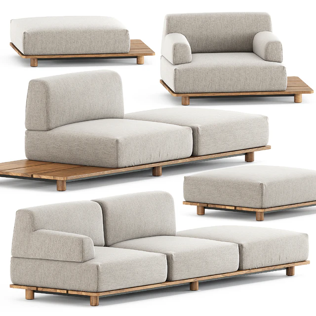 Palco sofa module set 1 by Kristalia — Descargar