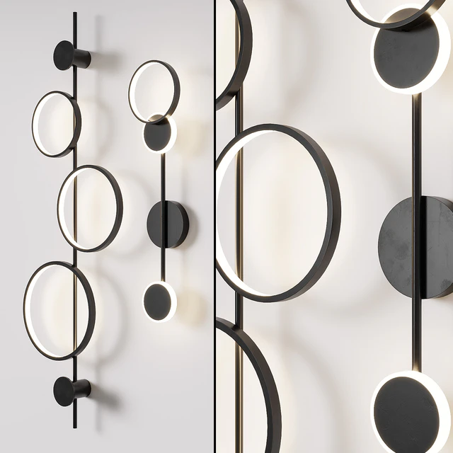 Set of LED wall sconces 1 — Descargar