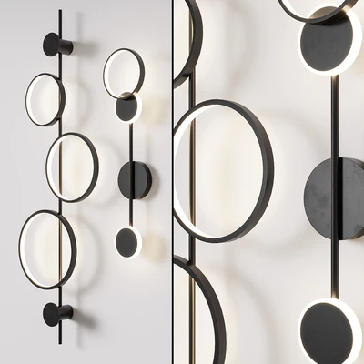 Set of LED wall sconces 1 — Ver 2