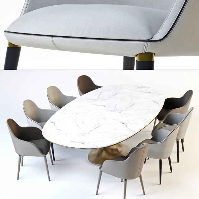 Chairs Giorgetti Selene. Table Giorgetti Mizar — Descargar