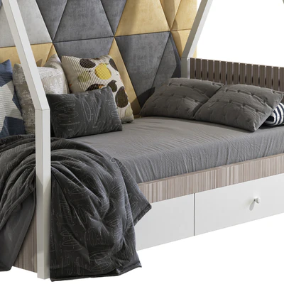 Children's bed in the form of a house 3 — Ver 2