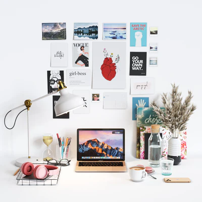 Decorative Set "Workspace for Girls" — Ver 1
