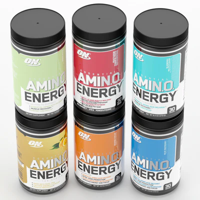 Amino Energi supplement bottle — Ver 2