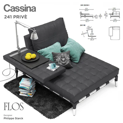 Cassina 241 22 24 L ottoman — Ver 1