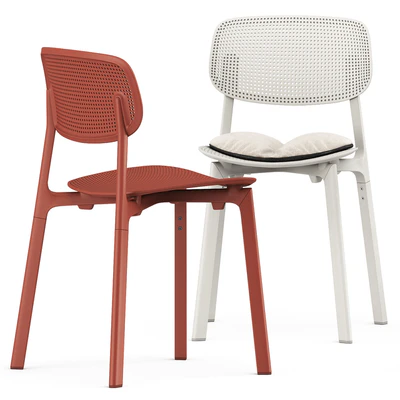 Colander chair and Elephant round table by Kristalia — Ver 2