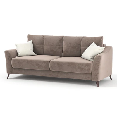 Sofa - bed Amelie from Hoff. Gray, yellow, brown upholstery options, velor. — Ver 2