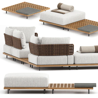 QUADRADO OUTDOOR SOFA by Minotti — Ver 2