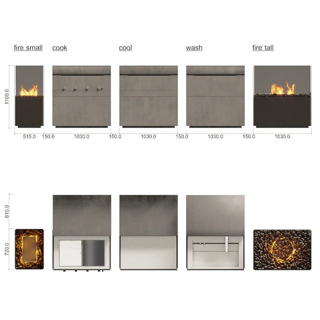 Steininger Rock.Air outdoor kitchen — Скачать