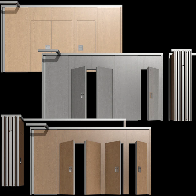 Sliding wooden partition wall — Descargar