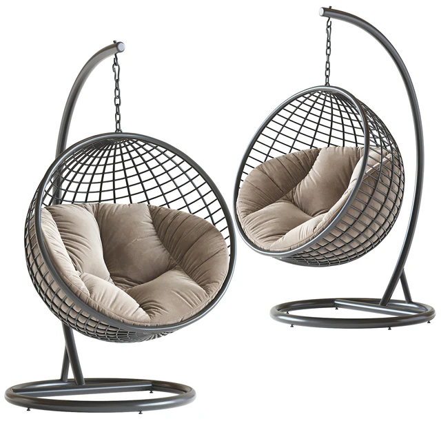 Hanging chair Cocoon De Luxe, black — Descargar