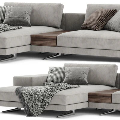 Poliform Mondrian Chaise Longue Sofa — Ver 2