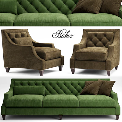 Sofa and chair baker TUFTED — Ver 1