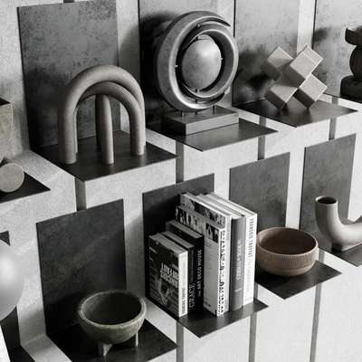 Metal Shelves Decorative With Book - metal Rack — Вид 2
