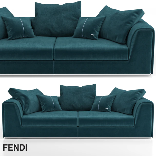 Fendi Casa Prestige Sofa Blue — Descargar