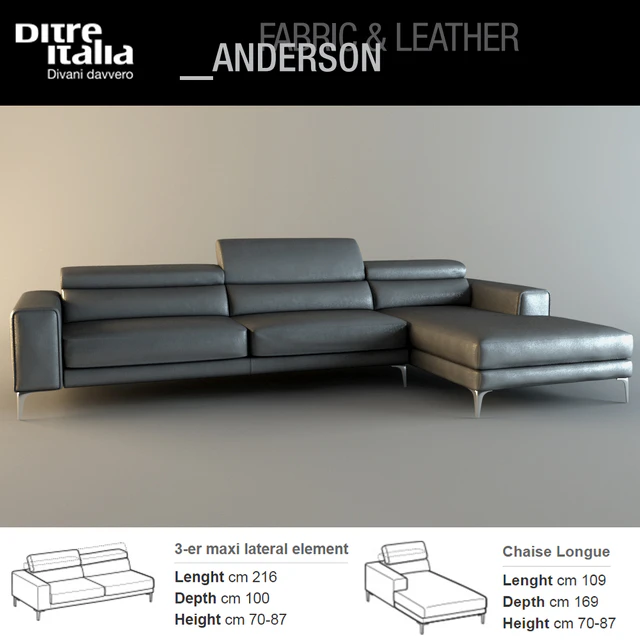 Ditre Italia - Anderson sofa 3 — Descargar